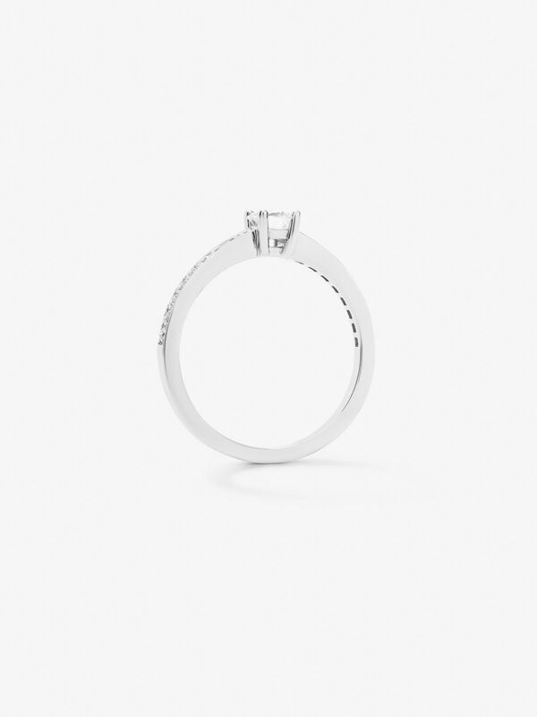 Anillo de Compromiso de Oro blanco con diamante, SL22006-IGD030/GVVS2_V