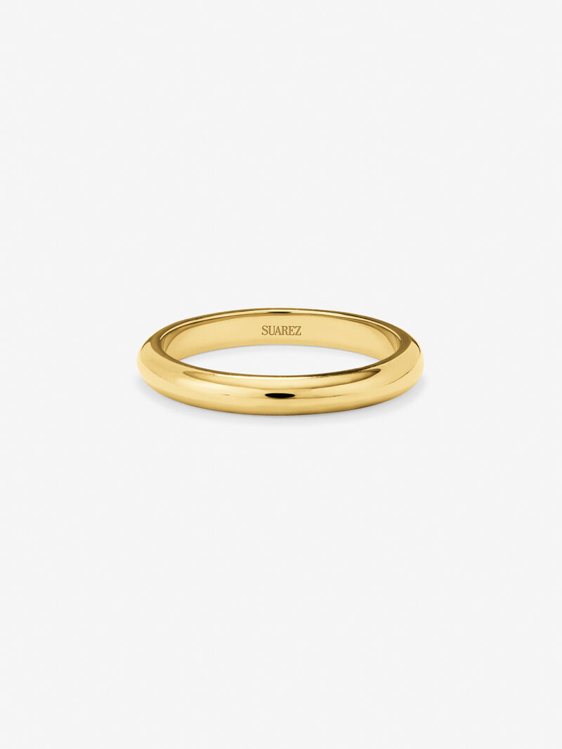 18K Yellow Gold Wedding Band of 2.60mm image number 2