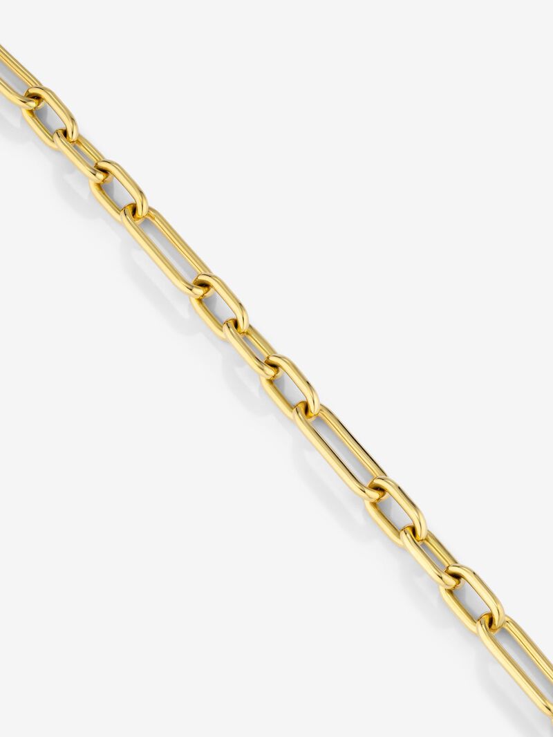 Large 18K yellow gold link necklace image number 2