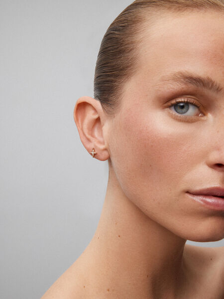 18kt rose gold earring with diamonds, PE21043-ORD_V