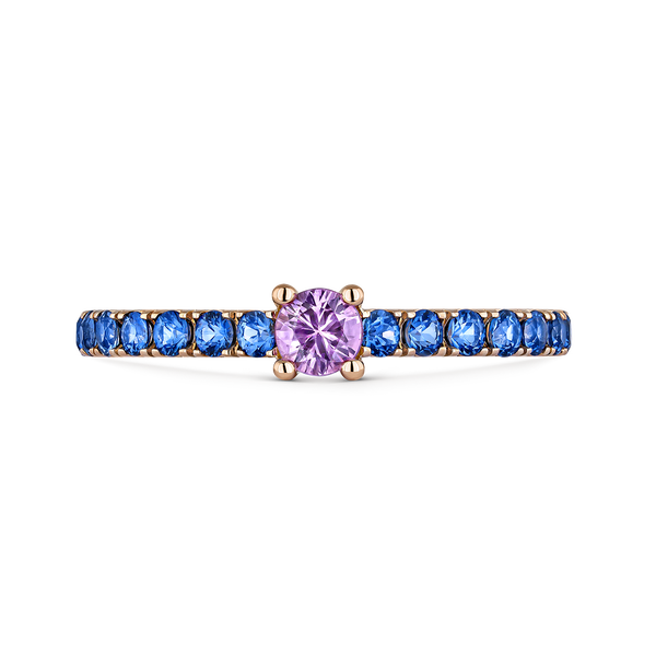 Anillo de Frida de Oro rosa con zafiro, SO21104-ORZRZ