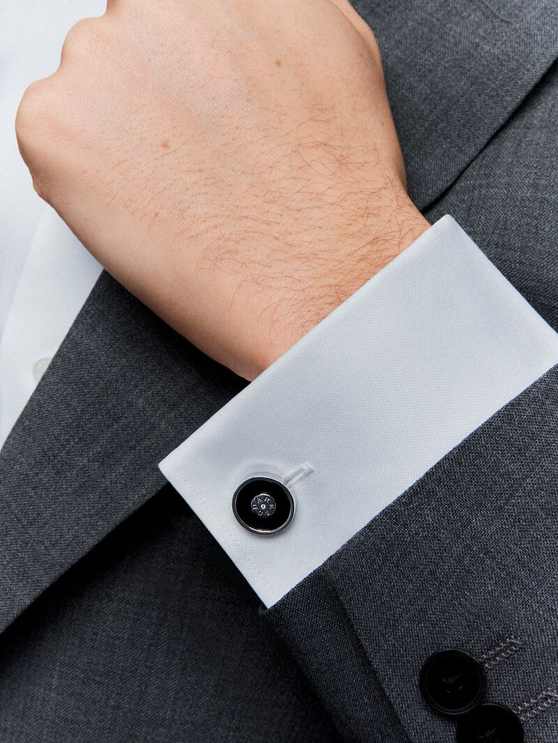 925 Silver and Onyx Cufflinks image number 3