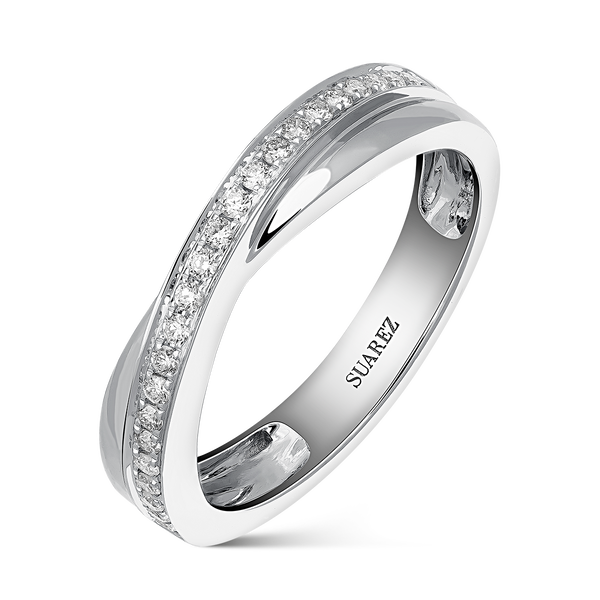 White gold ring, SO16098-OBD_V