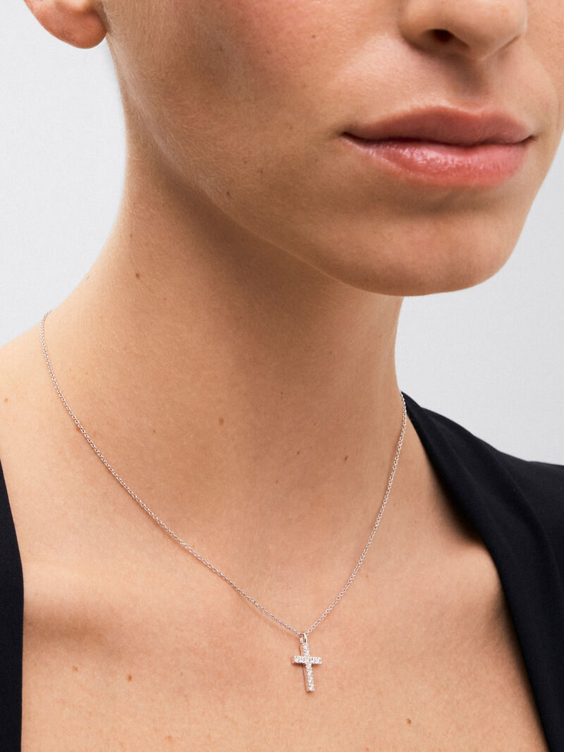 White gold Grace pendant with diamond image number 3