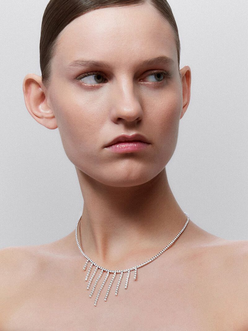 White Gold Necklace with Diamonds from the Old Guard Tango image number 1