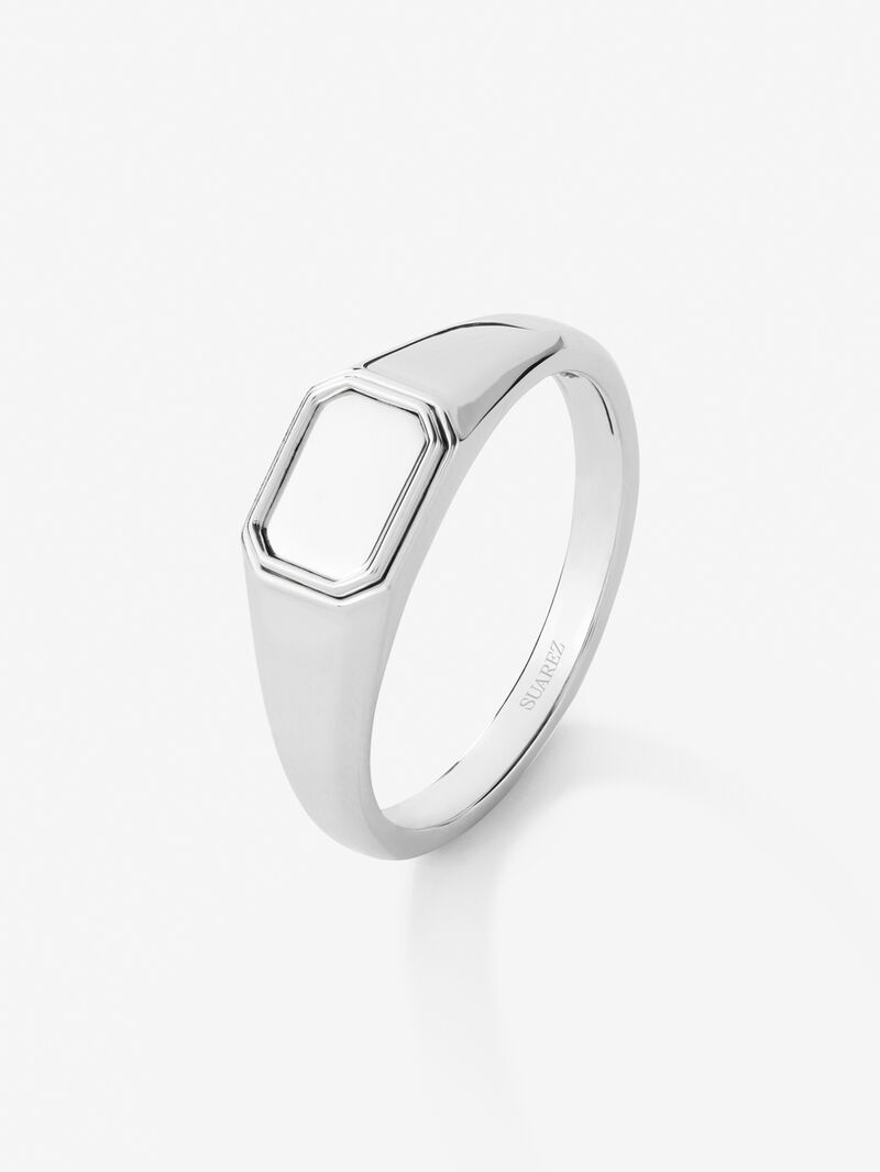Small 925 silver signet ring image number 0