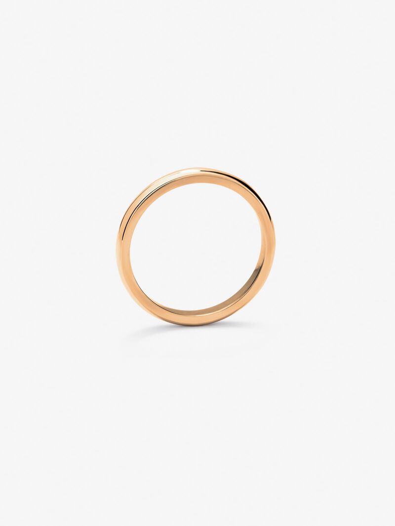 18K rose gold wedding ring image number 2