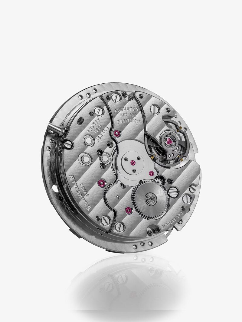 Blancpain Phases de Lune watch in steel, crocodile leather bracelet, with sapphire crystal and automatic movement image number 1