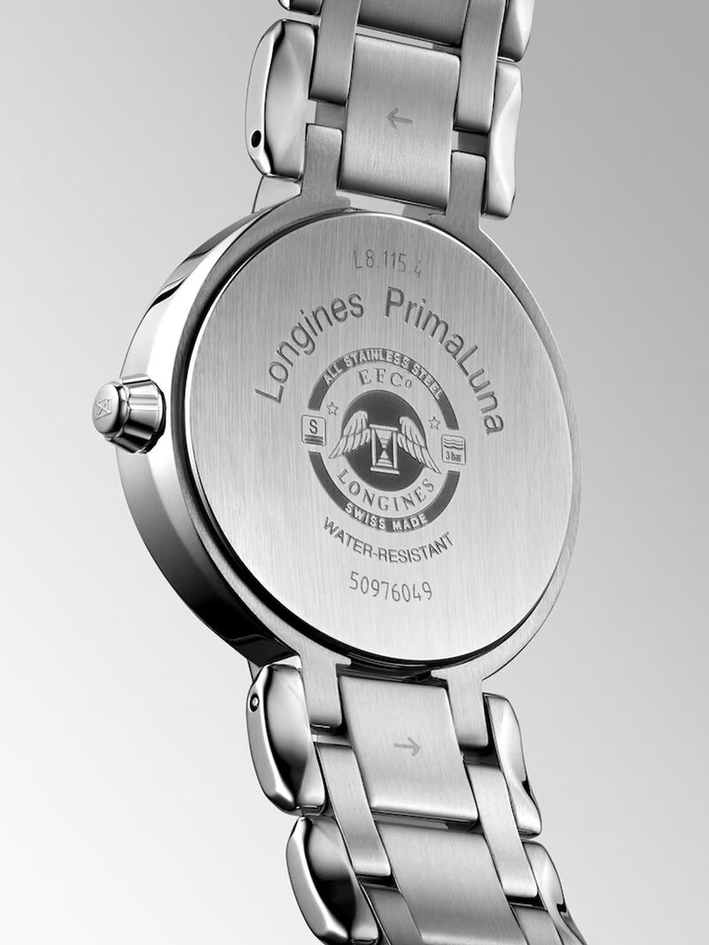 Longines Primaluna stainless steel watch with sapphire crystal and automatic movement image number 3