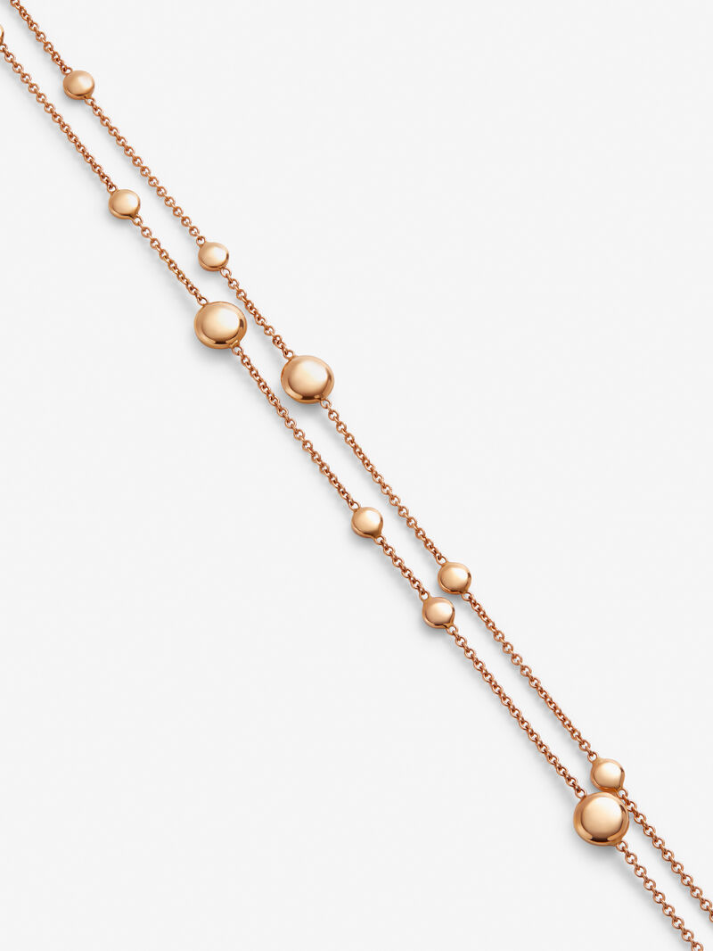 18K rose gold necklace image number 2