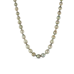 Collar de perlas tahití y cierre oculto de oro blanco de 18kt, THBARC/22A002