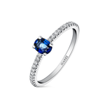 Big Three ring 0,26 carats sapphire, SO17089-Z/A044_V