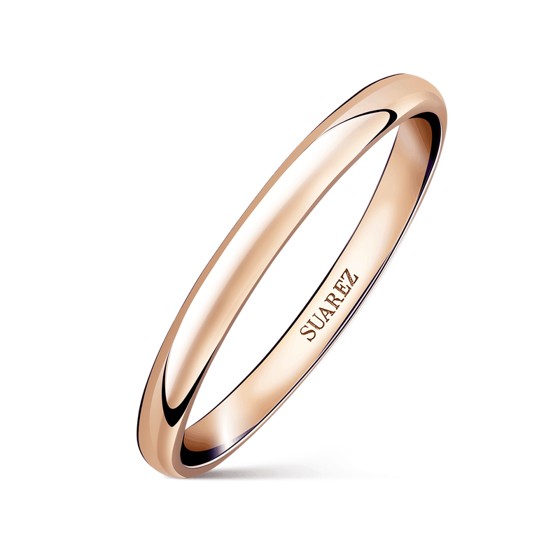 Alianza de boda oro rosa, AL8018_OR_V