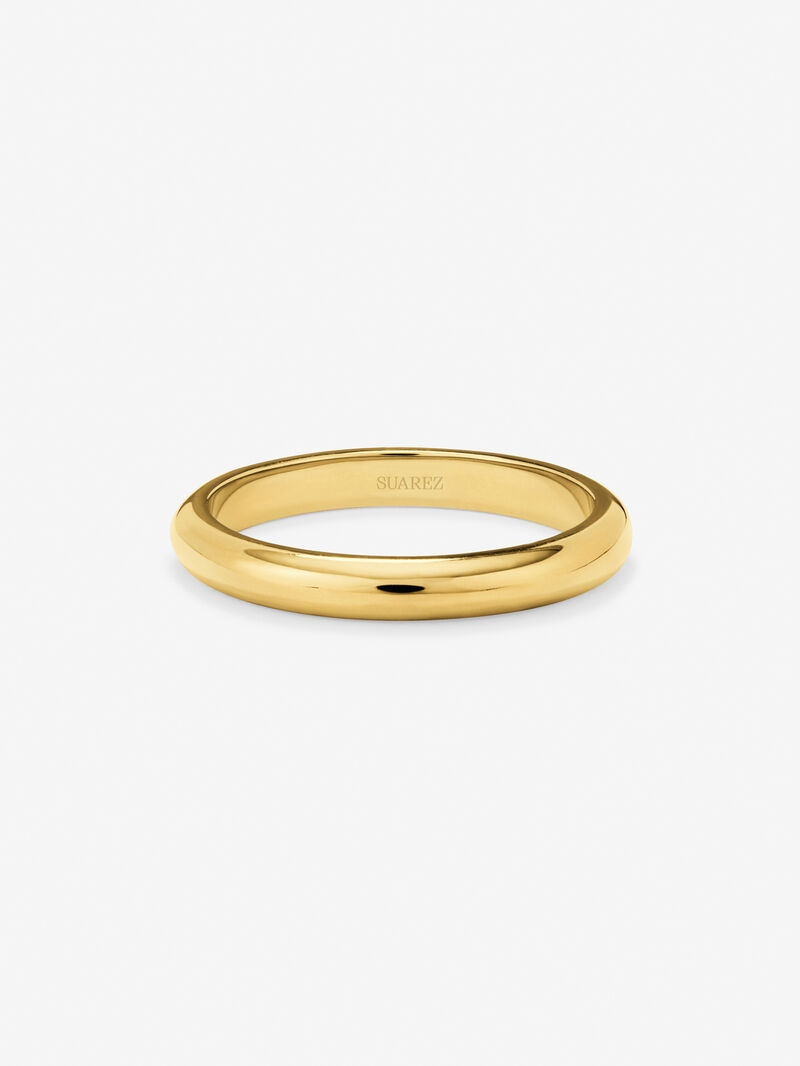 Alianza de boda de oro amarillo de 18K image number 2