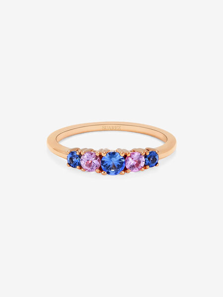 Anillo de Frida de Oro rosa con zafiro, SO21103-ORZRZ_V