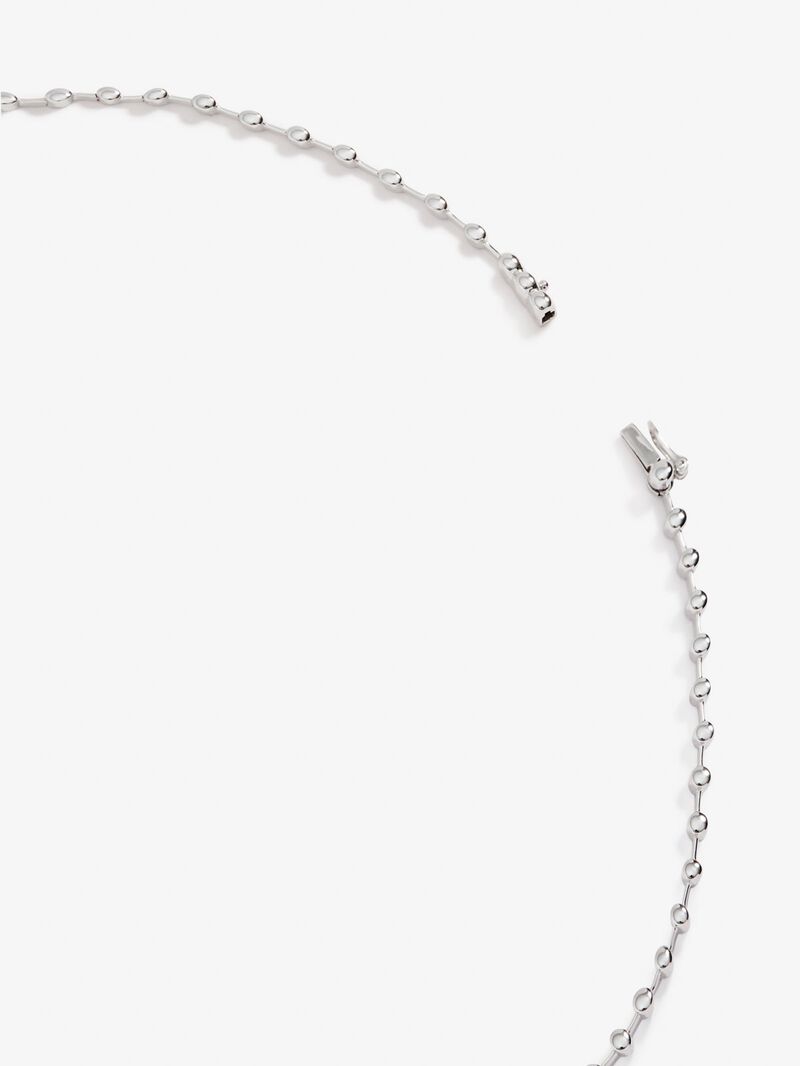 18K white gold necklace with white diamonds in 2.03 cts image number 4