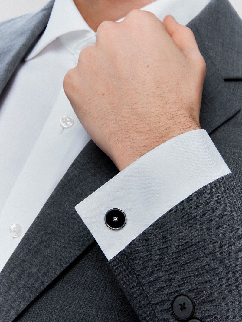 925 Silver and Onyx Cufflinks image number 3