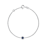 Big Three bracelet white gold 0,19 carats blue sapphire, PU17007-00Z3MM_V