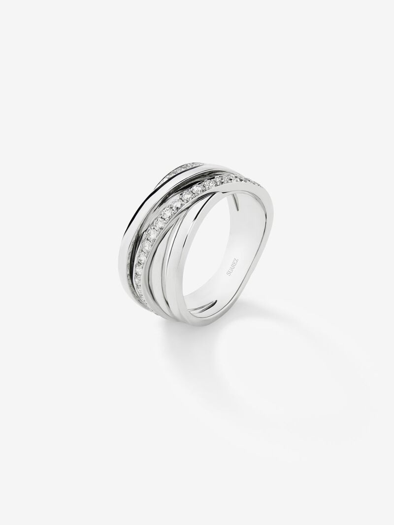 18K White Gold Diamond Ring image number 0
