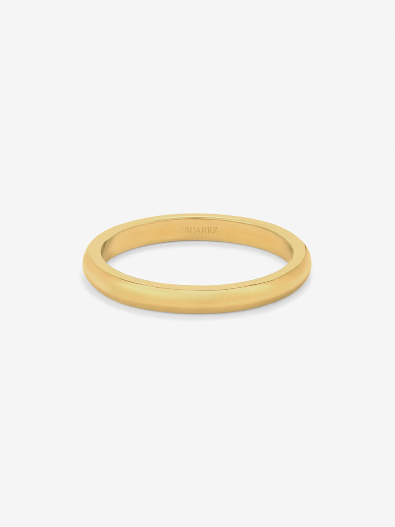 18K yellow gold wedding ring image number 2