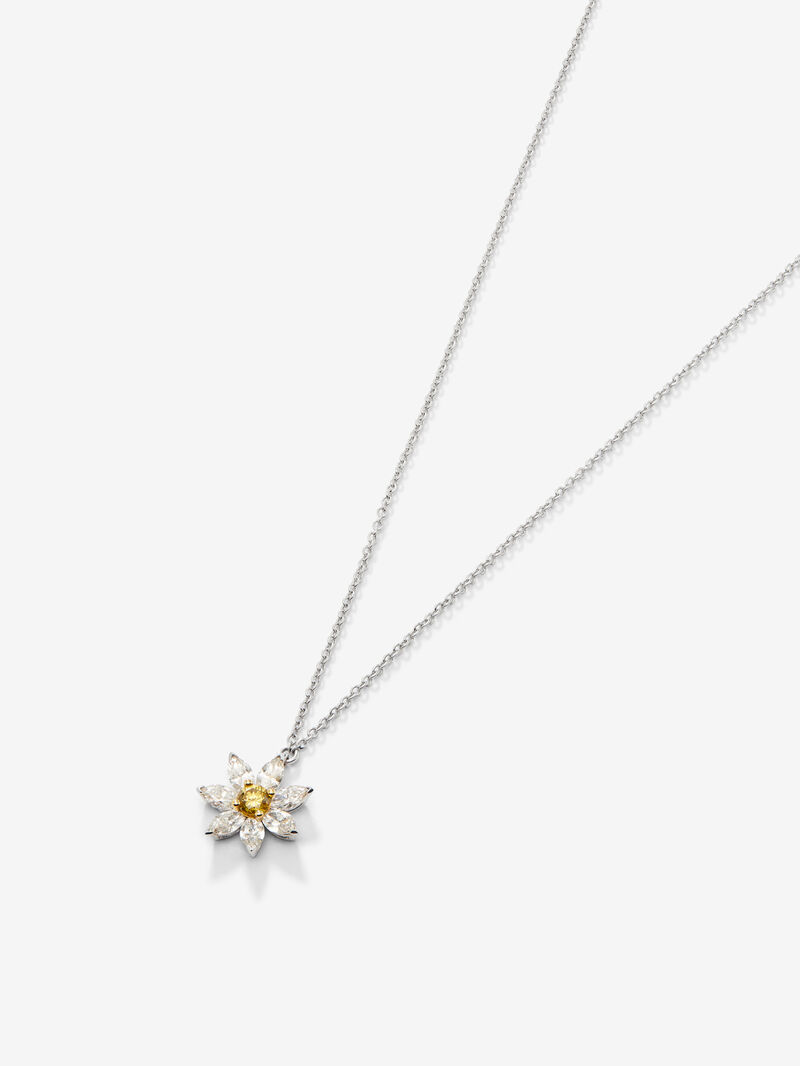 18kt white and yellow gold pendant with diamonds image number 2