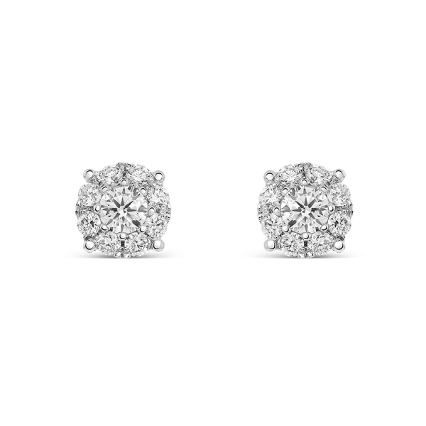 White gold earrings, PE14052-OBD51_V