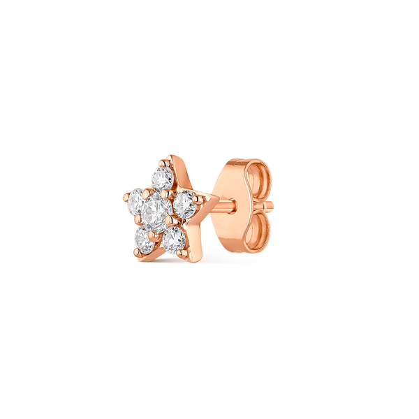 Pendiente Orion Oro rosa diamantes 0,11 quilates, PE21042-ORD