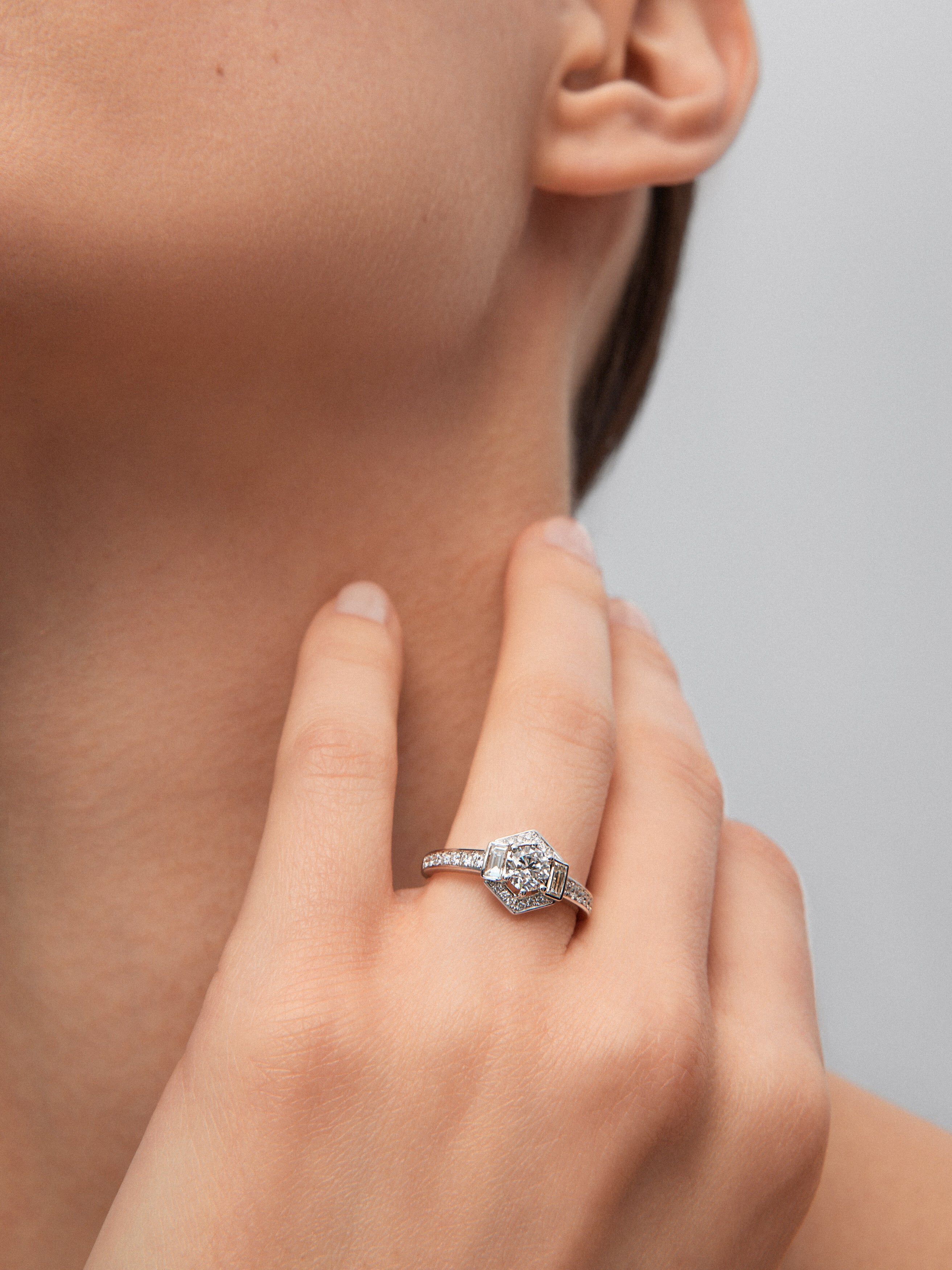 Anillo diamante 0.5 quilates best sale