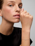 Pulsera corazón de oro blanco de 18kt con diamantes de 0,05cts, PU21012-OBD