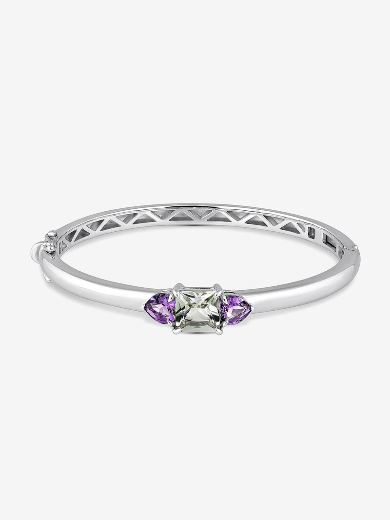 Utopian Silver Bracelet with Amethyst image number 4