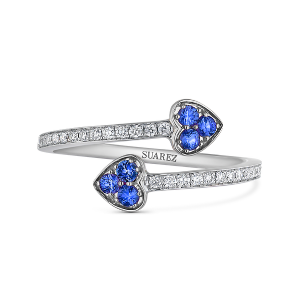 Anillo Romeo y Julieta zafiros 0,18 quilates, SO21009-OBDZA_V