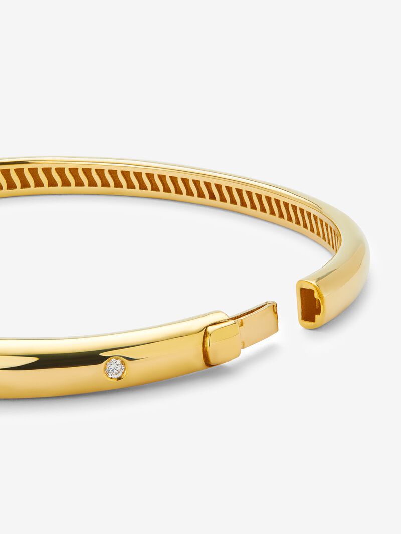 18K yellow gold bracelet with 0.02 ct brilliant cut diamond image number 4