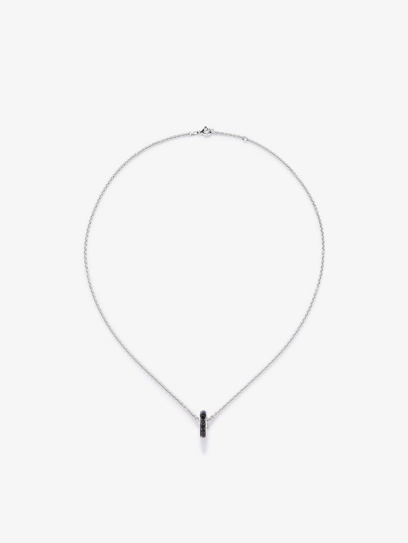 Silver 925 pendant chain with spinel wheel image number 0