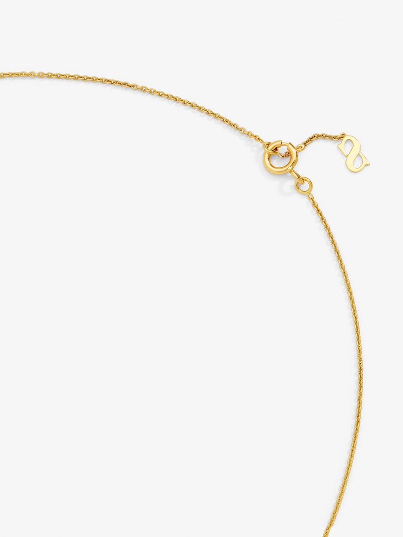 18K white and yellow gold pendant with white diamonds of 0.11 cts image number 4