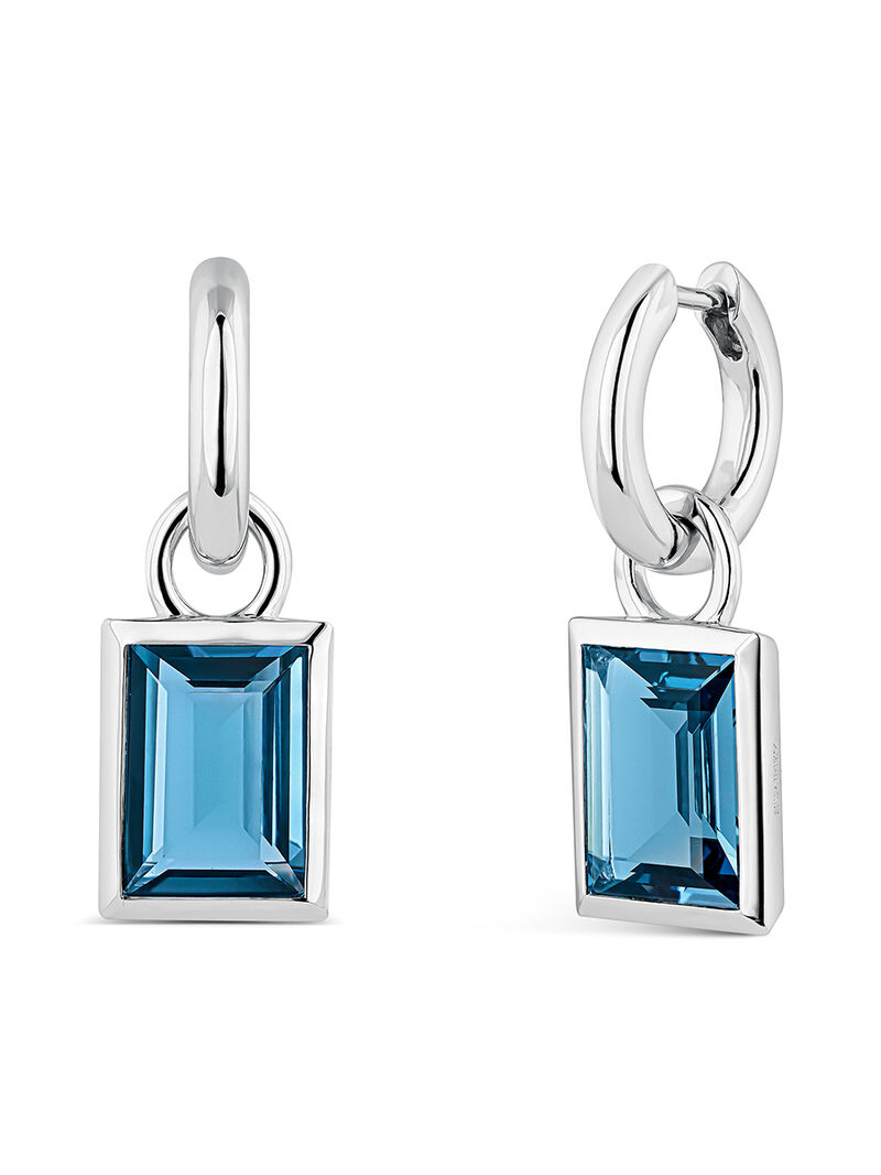 Pendientes de plata bg topacio london 11x8 7,2ct  image number 0