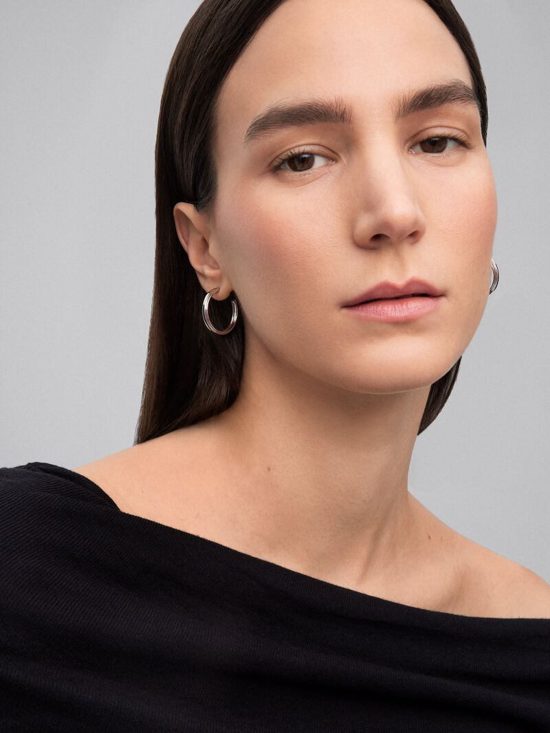 925 silver hoop earrings image number 1