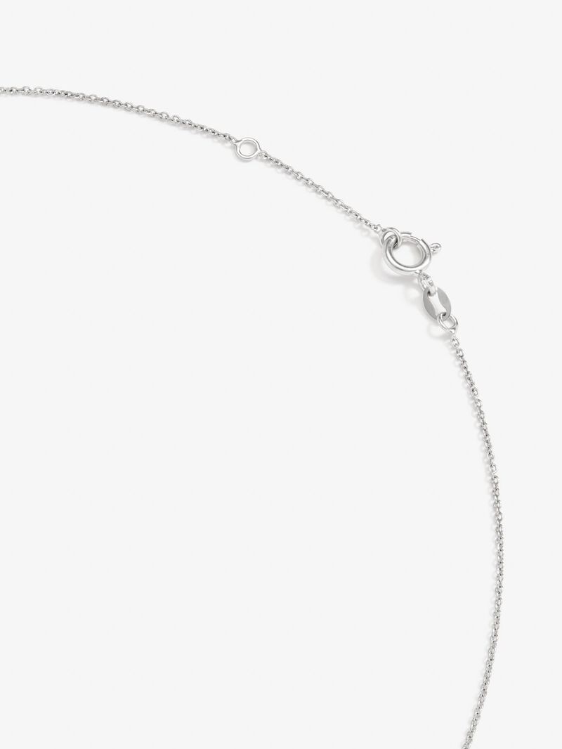 18K white gold pendant with intense red ruby ​​in 0.88 cts and diamonds 0.48 cts image number 4