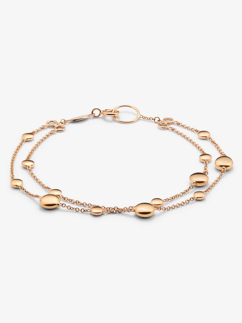 18K rose gold double bracelet image number 0