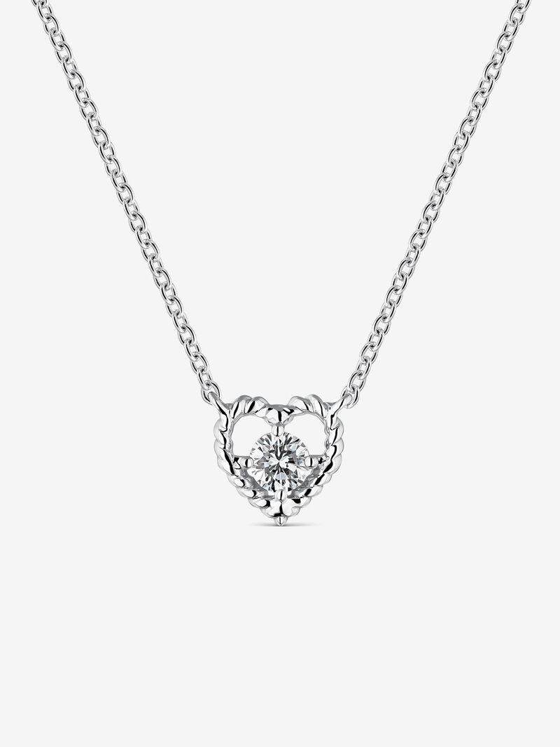 White gold grace pendant with diamond image number 2