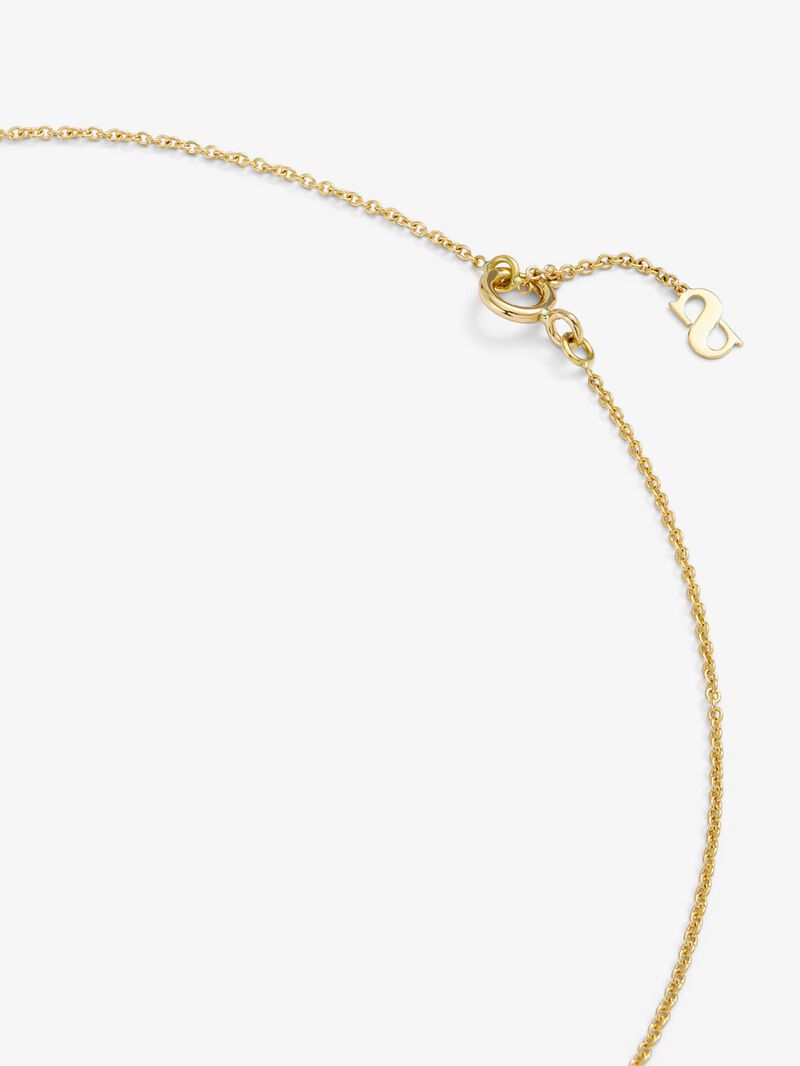 18K yellow gold pendant with white diamonds of 0.18 cts image number 4