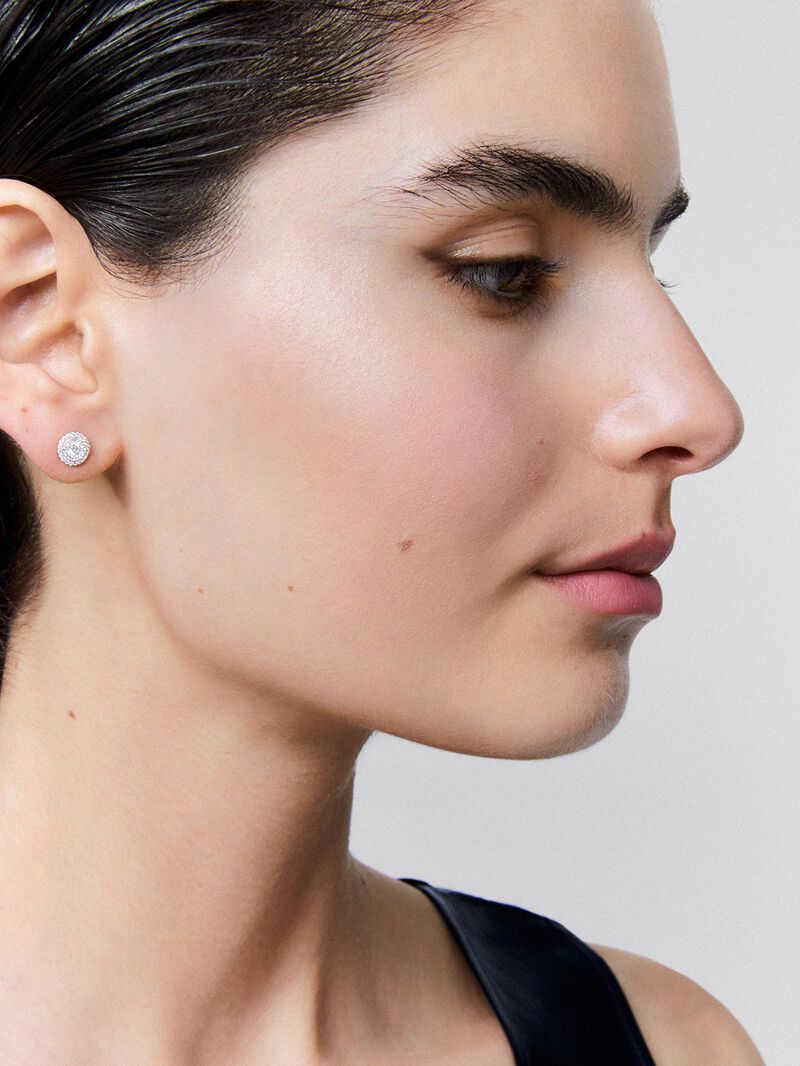 Grace White Gold Earrings with Diamond image number 3