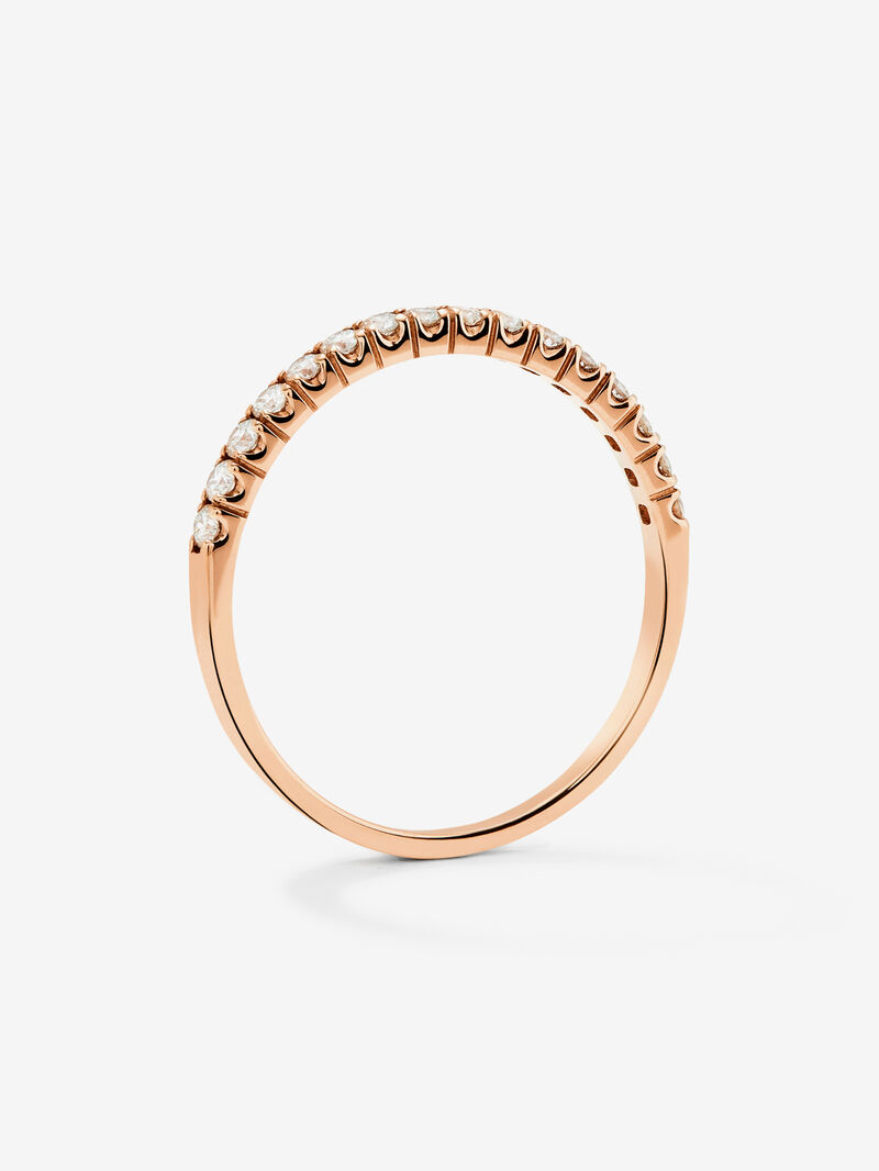 18K rose gold compromise alliance with diamonds image number 4