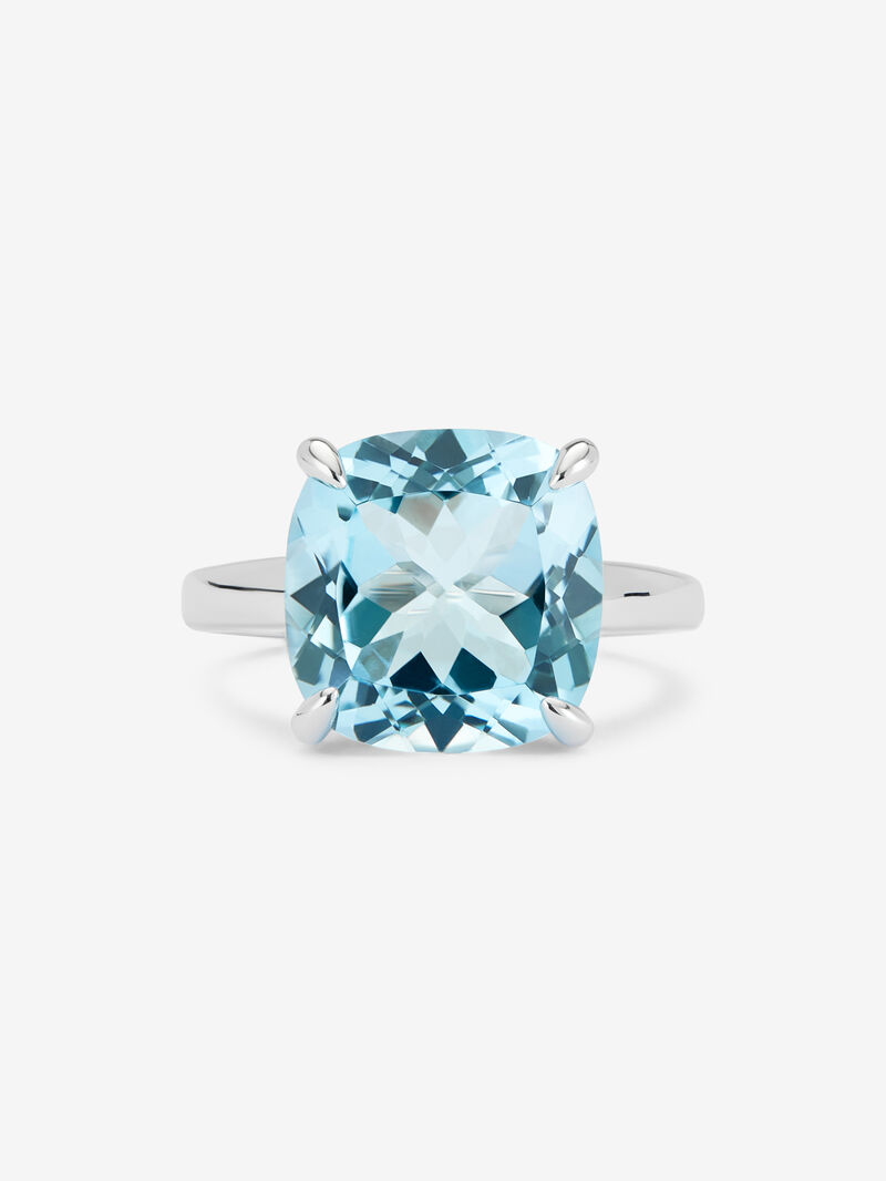 928 Silver Ring with Topaz image number 2