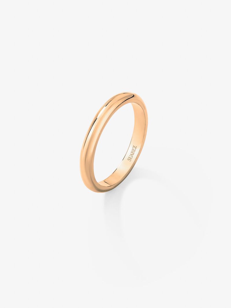 18kt rose gold wedding band image number 0