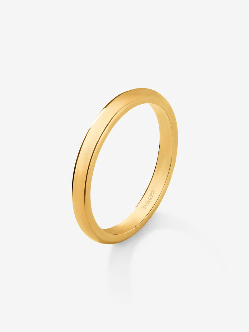 18K yellow gold wedding ring image number 0