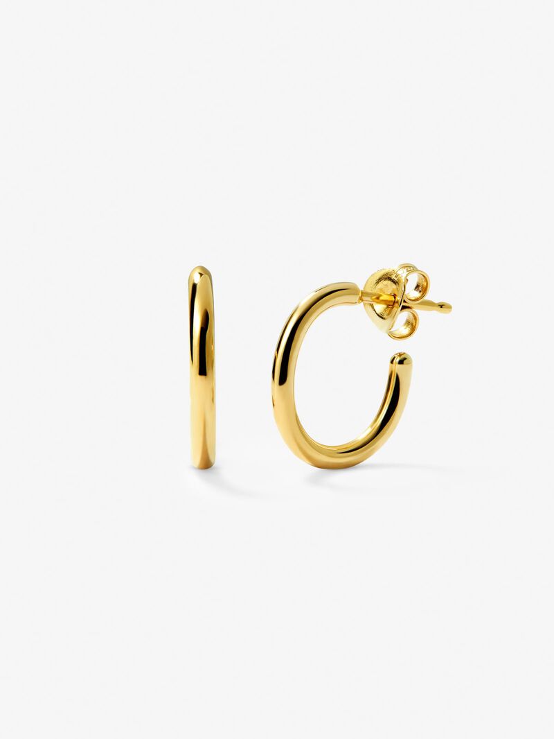 18K Yellow Gold Hoop Earrings image number 0