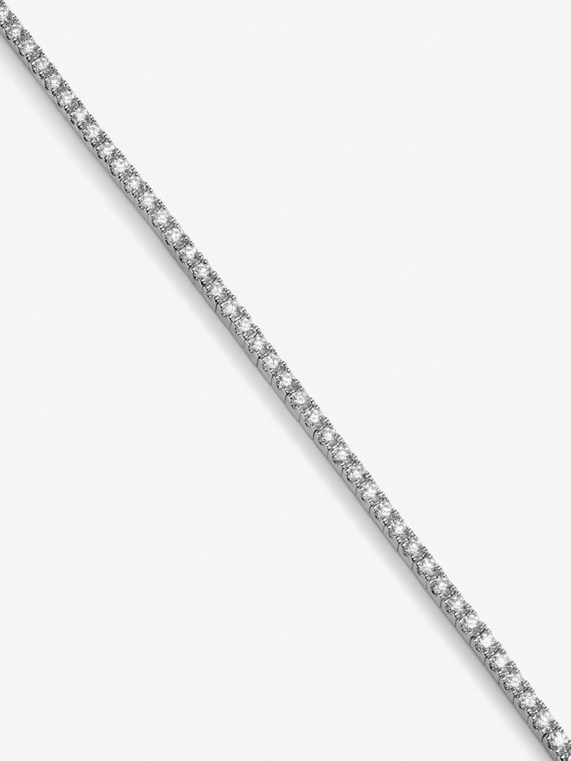 18K White Gold Diamond Chain Bracelet image number 2