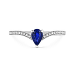 Tacones Lejanos ring 0,50 carats sapphire, SO21079-OBDZ_V