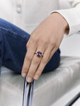 Anillo de Utopian de Plata con amatista, SO21147-AGDAM10