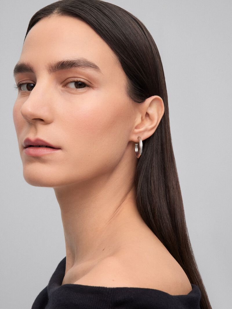 925 silver hoop earrings image number 3